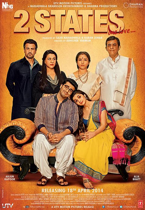 Two states film. 2 States (2014) 2 States (2014) 2 States (2014) 2 States (2014) See all photos. Movie Info. Krish and Ananya come from two very different cultural backgrounds, and decide that they won't get ... 