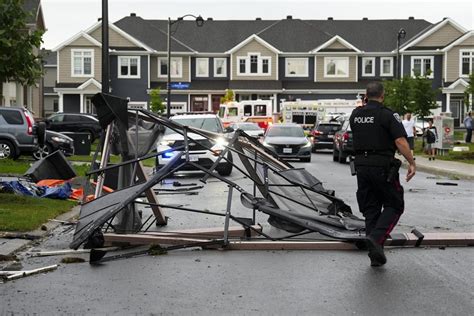 Two tornadoes with wind speeds of 155 km/h struck Ottawa area on Thursday