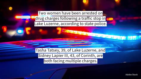 Two women arrested on drug charges in Lake Luzerne