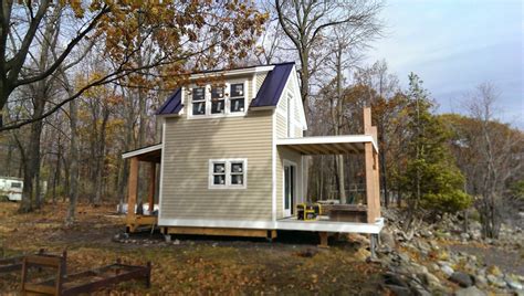 Two-Story Tiny Cabin on Butler Island in Vermont