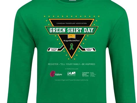 Two-time organ recipient designs Green Shirt Day logo five years after bus crash