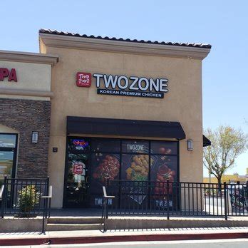 TWOZONE Korean Premium Chicken (Hesperia) • Read 5-Star Reviews • More info 14380 Main Street, 101, Hesperia, CA 92345 Enter your address above to see fees, and …. 