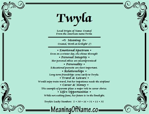 Twyla Name Meaning - Babynology