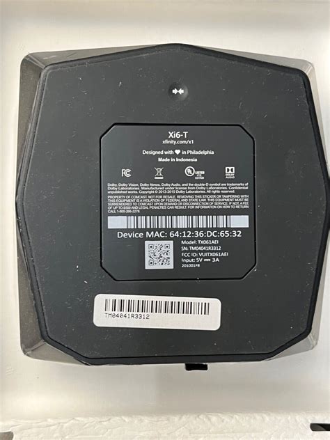 Jump to navigation Jump to search. Arris AX061AEI (Xfinity Xi6-A)Availability: now. FCC approval date: 30 March 2018 (Est.) release date: May 2017 Country of manuf.: China. …. 