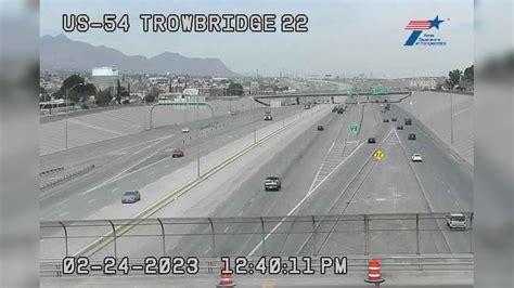 See live traffic cameras. Safety rest areas and travel information centers. Ferry boat schedules. Texas vehicle registrations, titles, and licenses. ... 2021 between the hours of 8 a.m. and 5 p.m. at the TxDOT El Paso District Office at 13301 Gateway Blvd. West, El Paso, Texas 79928. For more information or questions, please contact Rebecca .... 