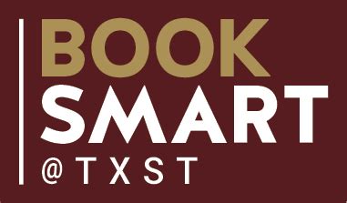 Txst booksmart. NOTE: Course materials for correspondence courses are not covered under BookSmart at TXST. Correspondence course materials must be purchased separately from your regular university course materials. Take a look inside this course. Preview the syllabus of the ENG 2320 online course before enrolling. 