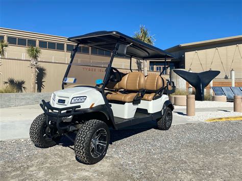 Tybee golf carts. Enjoy the preferred method of transportation on Tybee Island, GA with Coast to Coast Rentals. Choose from golf carts, e-bikes, bicycles and more, and get free parking and delivery service. 