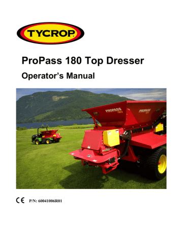 Tycrop Propass 180 Operator Manual For Amazon Guides Pdf