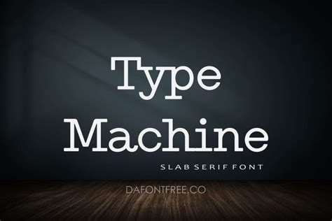Type Machine Font Dafont Free