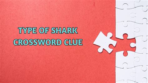 Type Of Shark Crossword Clue