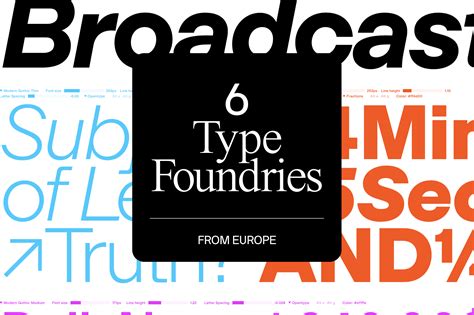 Type foundry list.  Find and explore type foundries from Switzerland, G...