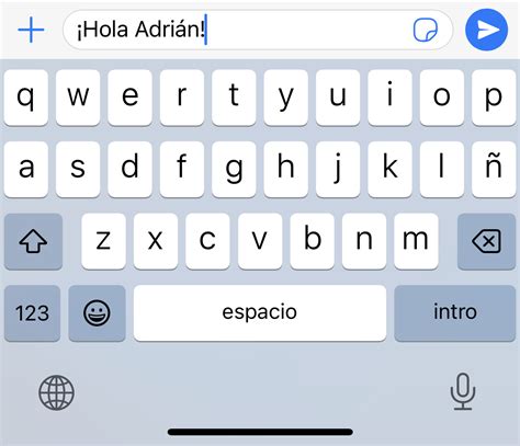 Type in spanish keyboard