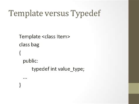 Typedef With Template