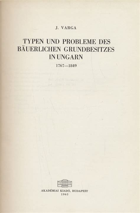 Typen und probleme des bäuerlichen grundbesitzes in ungarn, 1767 1849. - Indianische fantasie, für klavier mit orchester..