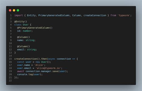 Typeorm save relation example. .  ...