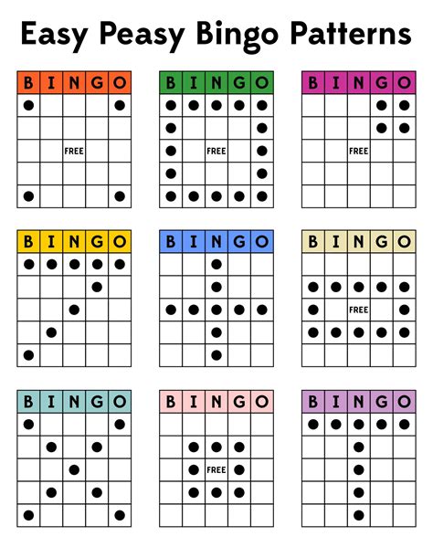 Types Of Bingo Games Patterns Pin on Bingo Patterns Both avid bingo