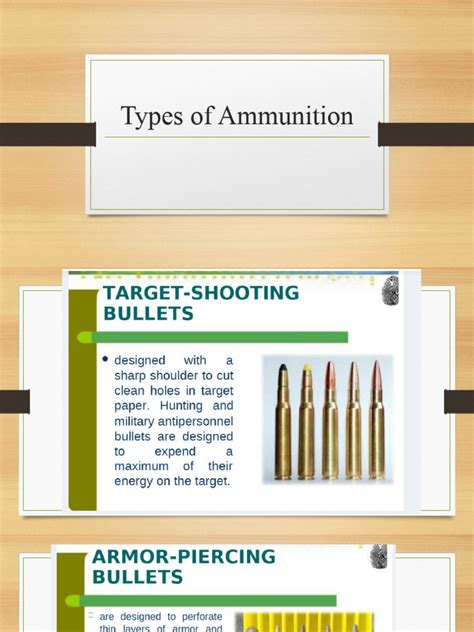 Types of ammunition pdf.  It then explains the typical components of a complete ro...
