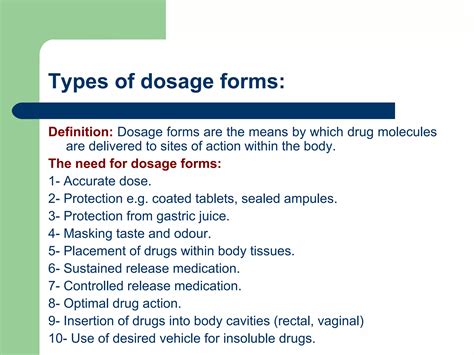 Types of dosage forms lecture2,2