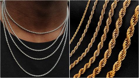 Types of mens chains. So titanium neck chain for men does not wear out quickly. A titanium neck chain can be worn regularly without worrying about any damage or wearing out of the neck chain, but it still needs proper care as other metal types do. 5. Antique Neck Chains. An antique neck chain is one of the most stylish metal types out there. 