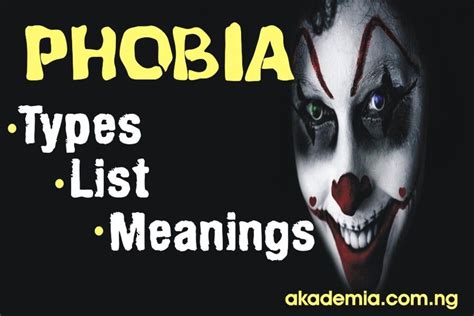 Types of phobias and their meaning - science - 2024