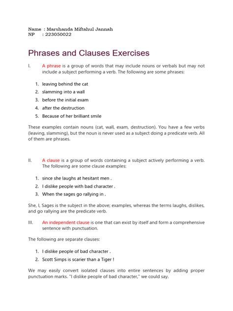 Types of phrases exercises with answers pdf.  This document provides a work...