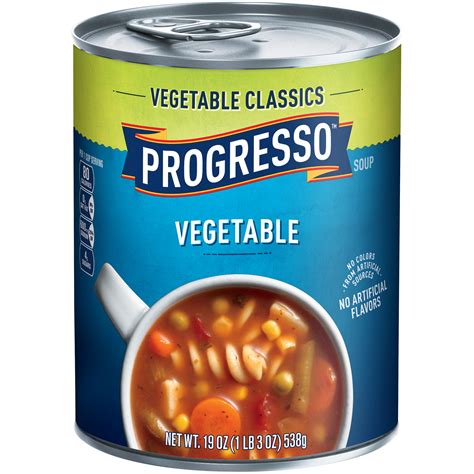 Types of progresso soup. Product Description. Savor every bite of Progresso Chickpea & Noodle canned soup with 17g of protein per can. This cozy and delicious protein soup is vegetarian and includes a half cup of vegetables per can. You'll love the taste of chickpeas, carrots and curly pasta in a delicious base mixed with spices. Enjoy a bowl of warm microwavable soup ... 