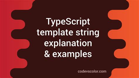Typescript Template String