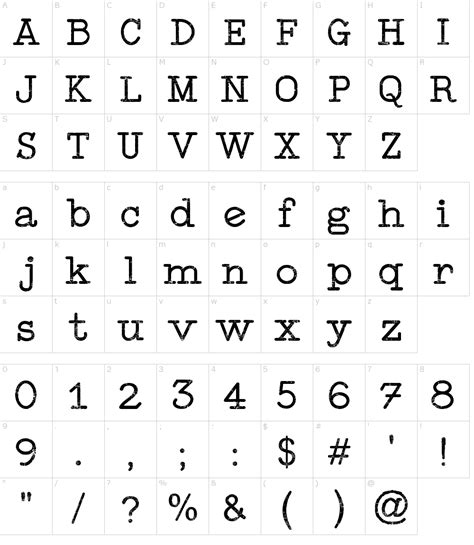 Typewriter Style Font Download