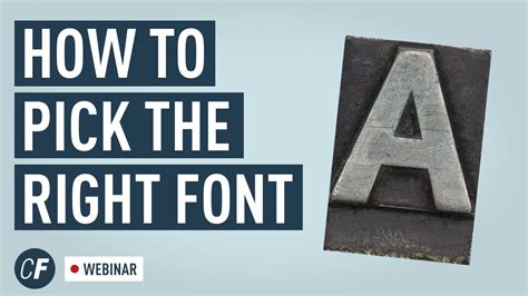 Typography Tutorial How To Pick The Right Font YouTube