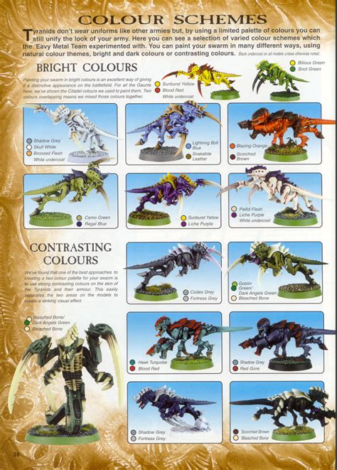 I don't see it in games all that much, but he has recently come out with another tutorial on how to turn any scheme into the Coconut crap patern. The example he gives is Hive Fleet Leviathan, though in theory you can change any Hive Fleet into a Coconut theme. I plan on trying it out using my Hive Fleet Surtr scheme. 4.