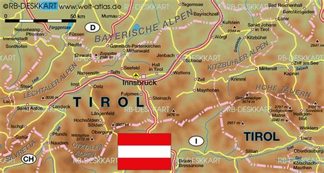 Tyrol Austria Map