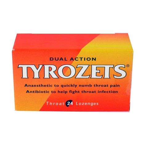 Tyrozets Dual Action Lozenges x 24 - Travelpharm