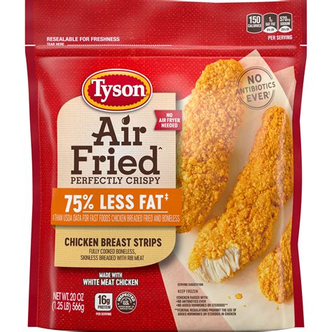 Tyson chicken tenders air fryer. Feb 24, 2023 · Air Fry: If desired, lightly coat the air fryer’s bottom with vegetable oil. Arrange frozen fillets in a single layer on bottom tray. Set airfryer to 300°F. No need to pre-heat the air fryer. Heat the fillets for 12 to 14 minutes. Let stand 1 to 2 minutes before serving. 