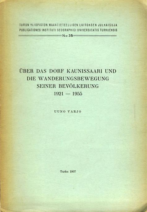 Über das dorf kaunissaari und die wanderungsbewegung seiner bevölkerung, 1921 1955. - Us army technical manual tm 5 6115 434 12 power.
