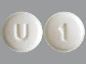 Pill Imprint U 10. This white round pill with imprint U 10 on it has been identified as: Amlodipine 10 mg. This medicine is known as amlodipine. It is available as a prescription only medicine and is commonly used for Angina, Coronary Artery Disease, Heart Failure, High Blood Pressure, Migraine Prevention, Raynaud's Syndrome. 1 / 1..