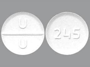 U U 245 Color White Shape Round View details. U U 244. Buspirone Hydrochloride Strength 5 mg Imprint U U 244 Color White Shape Round View details. U 247 . Buspirone Hydrochloride ... All prescription and over-the-counter (OTC) drugs in the U.S. are required by the FDA to have an imprint code. If your pill has no imprint it could be a vitamin .... 