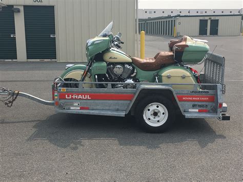 U haul motorcycle trailer rental cost. 