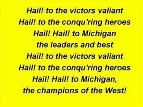 U of m fight song lyrics. In April, the song was on the U.K. singles top-100 chart for the 260th week-- the equivalent of five years, and nearly 100 weeks more than any other song in history. 