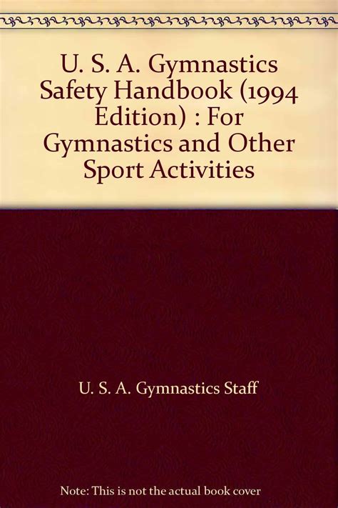 U s a gymnastics safety handbook 1994 edition for gymnastics. - The larvae of indo pacific coastal fishes an identification guide.