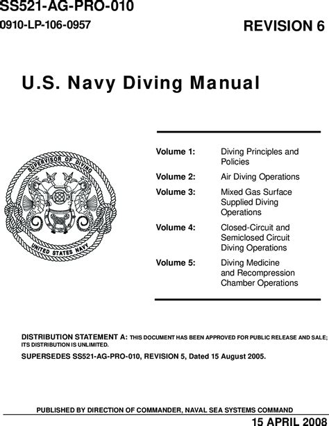 U s navy diving manual revision 6. - Manuale di riparazione del frigorifero daewoo fr062r.