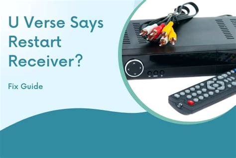 U verse keeps saying restart receiver. Are you wondering why UPPER Verse keeps say restart receiver? This often results from a loose power electric relation. Since the receiver will not receive … 