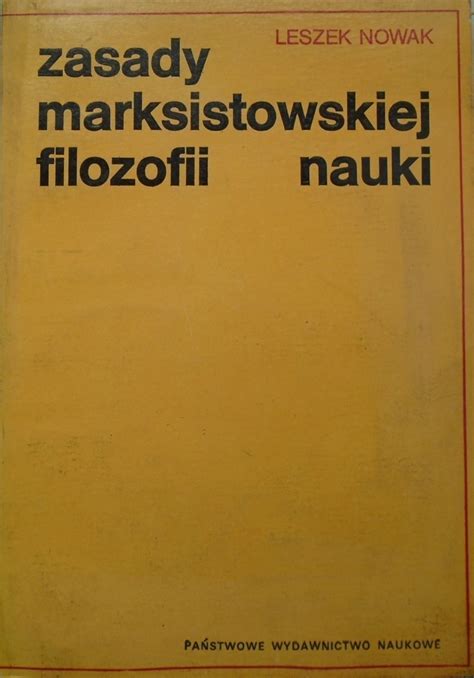 U żródel marksistowskiej filozofii nauk społecznych w polsce. - Handbook of analysis of edible animal by products.
