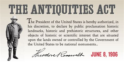U.S. Congress: American Antiquities Act of 1906; Passed into Law on ... - balustradellc