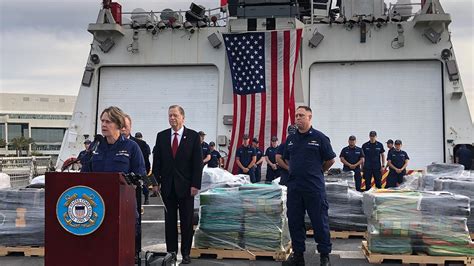 U.S. Coast Guard offloads thousands of pounds of drugs seized in eastern Pacific Ocean