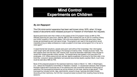 U.S. Government Mind Control Experiments - Psychology Today - balustradellc