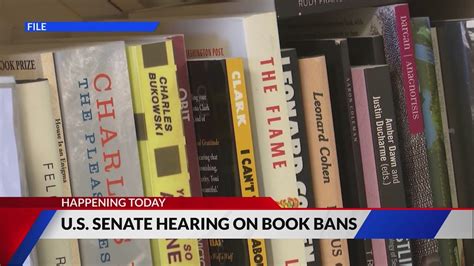 U.S. Senate hearing on book bans taking place today