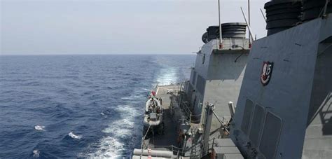 U.S. warship sails in Taiwan Strait after China’s exercises