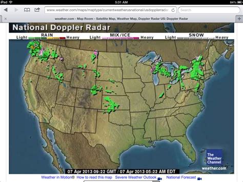 U.s. national weather radar. See the latest United States Doppler radar weather map including areas of rain, snow and ice. Our interactive map allows you to see the local & national weather 
