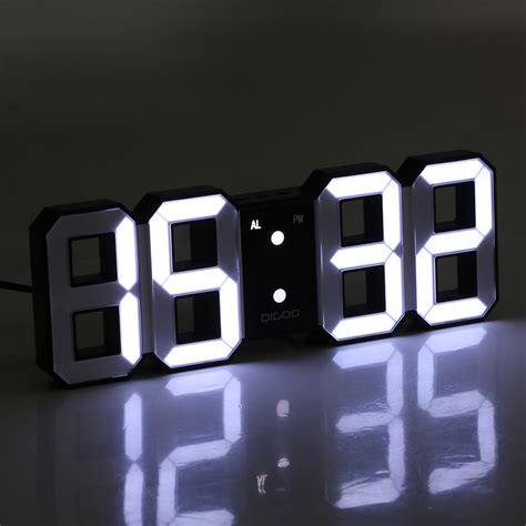 U0026 Wall Clock Digital Wall Clock Large Alarm Display LED …