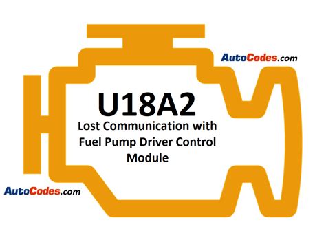U18a2 code chevy equinox.  Learn what Lost Communication with Fuel Pump Driver Control Modu...